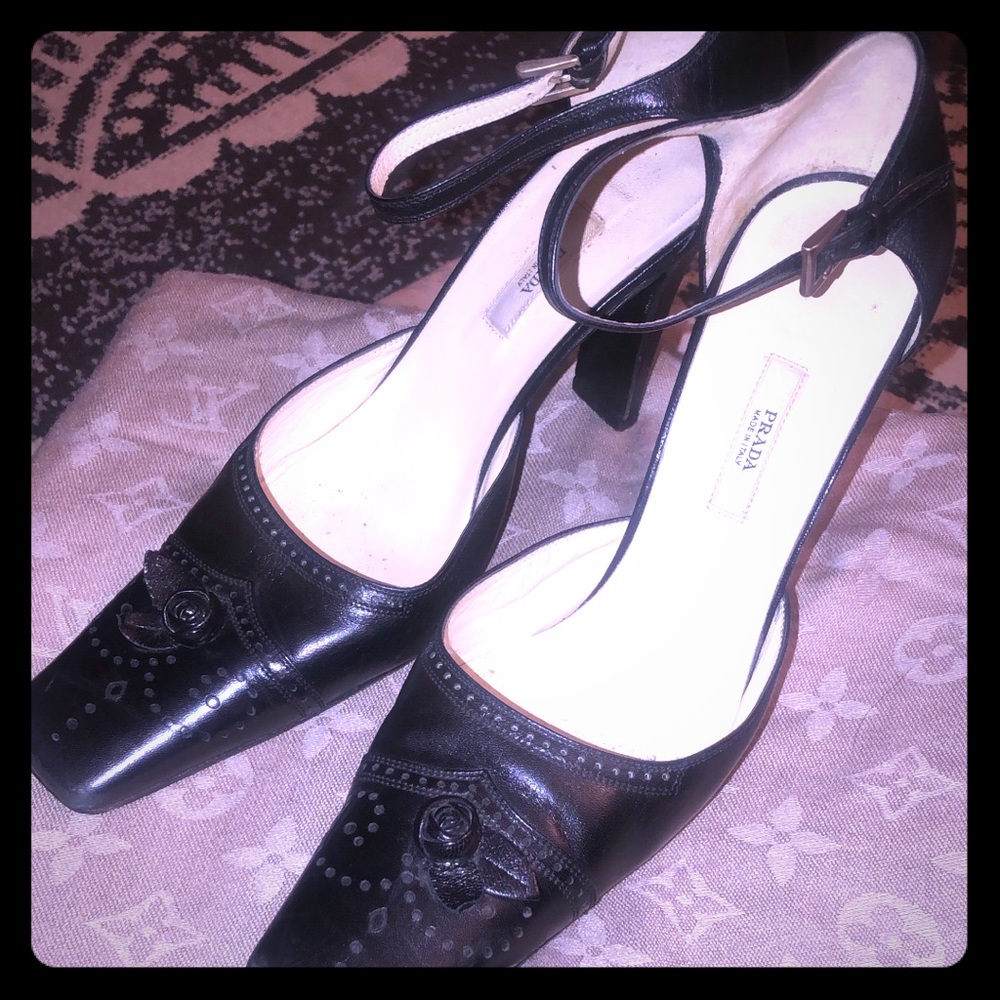 Black Leather PRADA